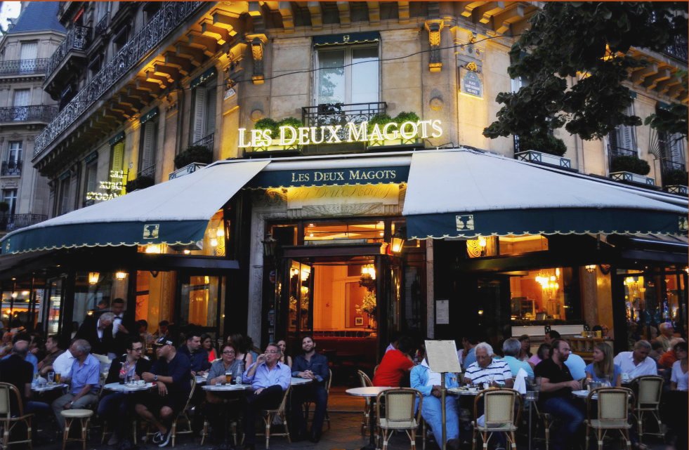 Aux deux. Café les deux magots Эстетик. Кафе «des deux magot.