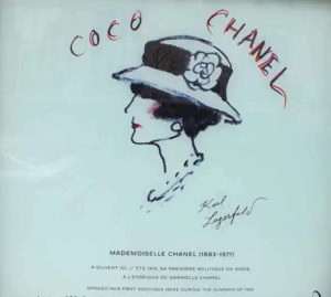 Coco Chanel Caricature Poster